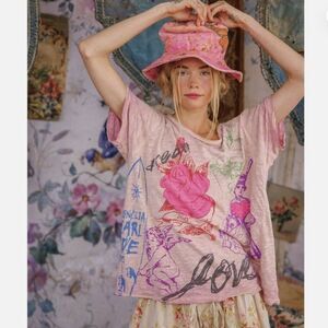 NWT Hard To Find Magnolia Pearl Purple Boba Graphic Tee